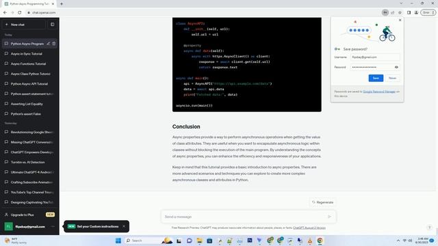 python async property