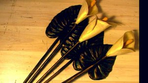 Кованые цветы КАЛЛЫ из металла ковка цветов пример дизайна