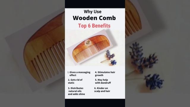 hair care || wooden comb is very benefit for hair #short #hair care #makeover