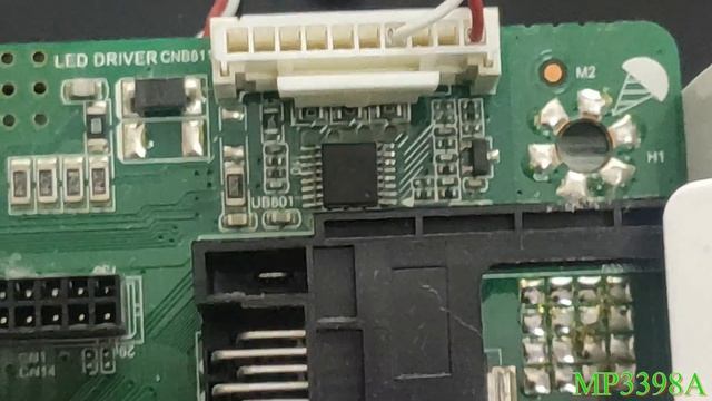 Телевизор Thomson T24RTE1021 замена подсветки светодиодами, ток на MP3398A, сервис, напряжения. смотреть онлайн