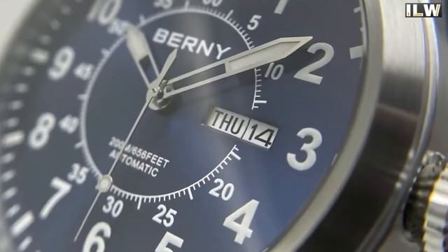 Часы "пилоты" с автоподзаводом Berny