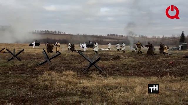 Реконструкция сражения в Красноярске к 80 годовщине наступательной операции "Марс"