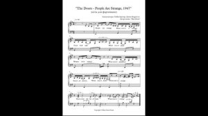 The Doors - People Are Strange (ноты для фортепиано)