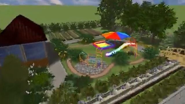 Ландшафтный дизайн частного участка с детской площадкой смотреть онлайн