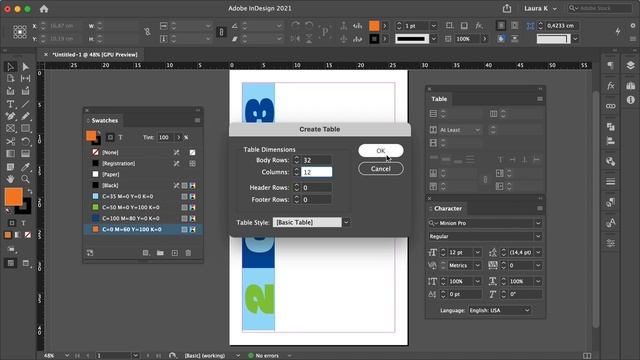 How to Create a Table in InDesign смотреть онлайн