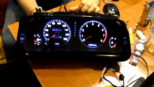 Установка RGB светодиодной подсветки в приборной панели смотреть онлайн