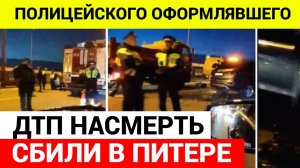 Полицейского и водителя НАСМЕРТЬ СБИЛ джип в Петербурге