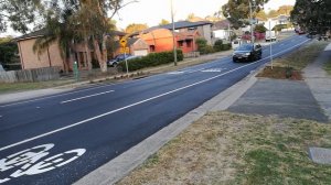 Useless speed bump on Morrison road, Putney #3