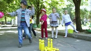 Прогулка в детском саду.