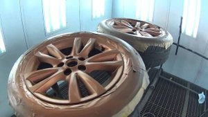 Покраска дисков жидкой резиной с лаком | Painting wheels Plasti Dip