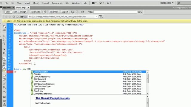 How to Create and Save XML File using PHP смотреть онлайн