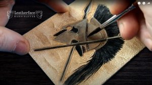 Тиснение на коже | Шлем спартанца | Работа с кожей