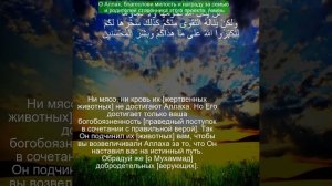 Коран Сура Аль-Хадж Полный Чтение Корана с русским переводом| Quran Translation in Russian