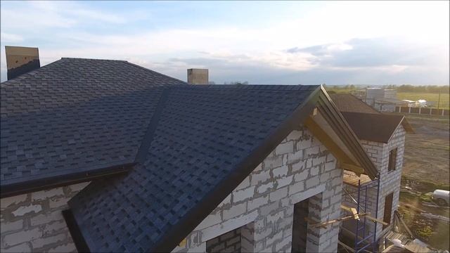 Строительство дома из газобетона в д.Яльгелево Монтаж кровли смотреть онлайн