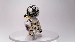 Большой большой Ушастик из бисера. Игрушки амигуруми из бисера. Мастер класс.