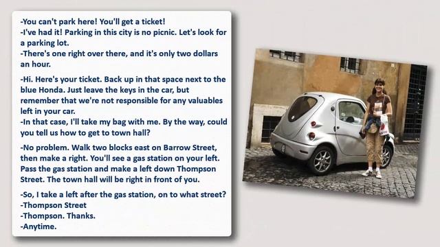 Парковка в этом городе не пикник! Учим английский легко. #4 На парковке. смотреть онлайн
