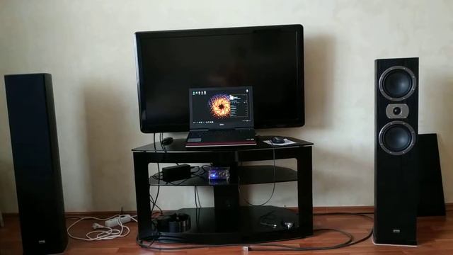 Стерео усилок 2.0 с алика рвет HECO ! смотреть онлайн