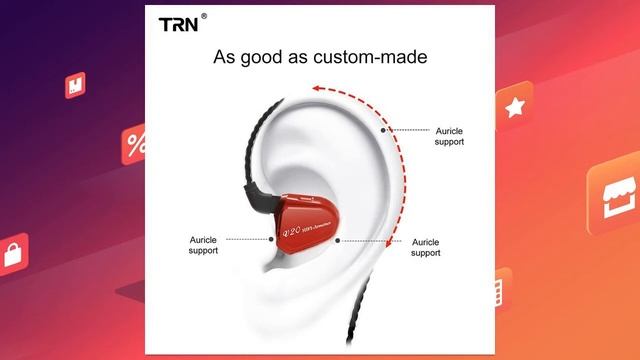 Наушники-вкладыши TRN V20 | скидки на Али смотреть онлайн