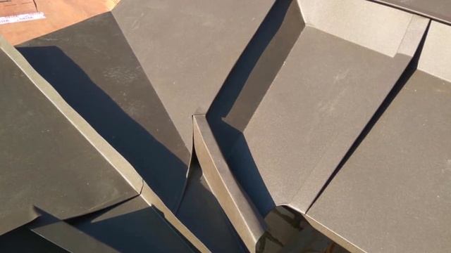 Фальцевая кровля. Хозблок.Standing seam mechanical double lock.