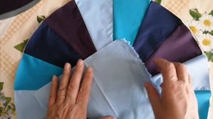 Пошив шапочки для душа из отходов от пошива курток. Первый вариант.