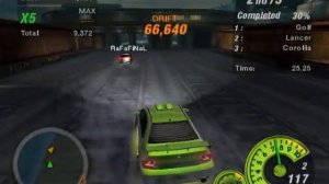 Nfs Underground 2 drift new lap play lan 2010.avi