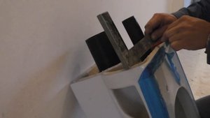Установка инсталяции GROHE и монтаж на неё подвесного унитаза