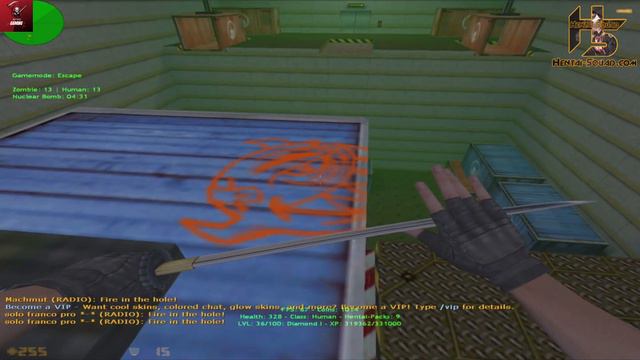 Counter-Strike 1.6 | Zombie Escape Mod | GamePlay! смотреть онлайн