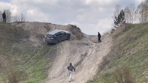 Дорога на Беловский водопад. Mitsubishi Outlander - подъем на гору. Часть 1