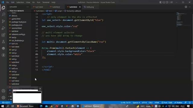 single and multi element selectors in java script java script tutorials