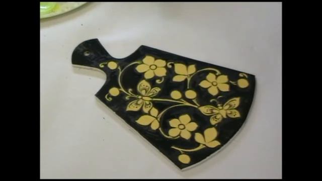 Мастер-класс: Бабочка в растительно-травочной композиции на декоративной доске. Фоновое письмо. смотреть онлайн