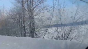 на газели за дровами. дровокол в работе. лесозовод. река усть-нытва