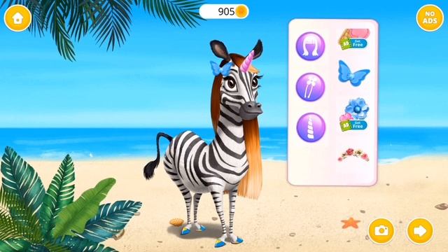 Fun Animals Care Kids Game - Jungle Animal Hair Salon - play Tropical - Весёлая детская игра макияж смотреть онлайн