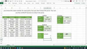 Excel Function: index, match