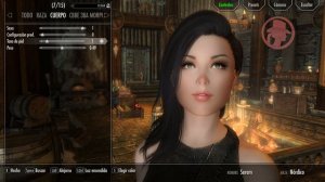 SKYRIM CUTE FEMALE CHARACTER HIGHT POLYHEAD