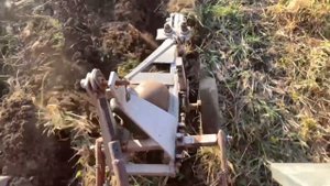 Пахота посте засухи 2023. Трактор Т25.