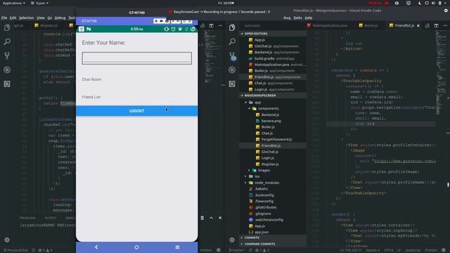 How to React-Native : Building Firebase Chat/Messaging App Part III - Personal Chat смотреть онлайн