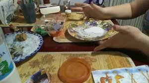 Декупаж из распечатанном картинки.Тарелки.Часть-2. #декупаж,#декупажсвоимируками,#тарелки.