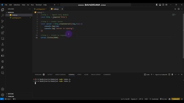 Nodejs Day4: Building a Basic Backend with Pure Node.js #backenddevelopment #nodejs