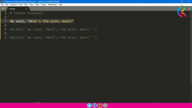 String in Python Programming