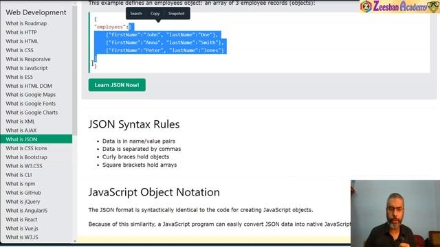 JSON in 5 Minutes | What is AJAX with W3Schools | JavaScript AJAX Tutorial for beginners in Urdu