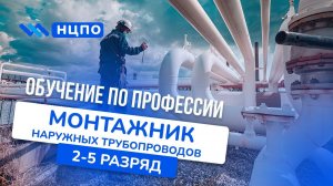 Курс МОНТАЖНИКА НАРУЖНЫХ ТРУБОПРОВОДОВ. Как пройти обучение, получить удостоверение (корочки)