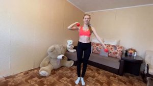 Занятие для детей старшей и подготовительной группы с гантелями