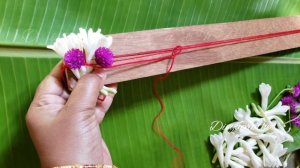 How to make make bridal veni/Gajra/pellipoolajada/vadamalli/sampangi poo/fresh flower garland/DIY