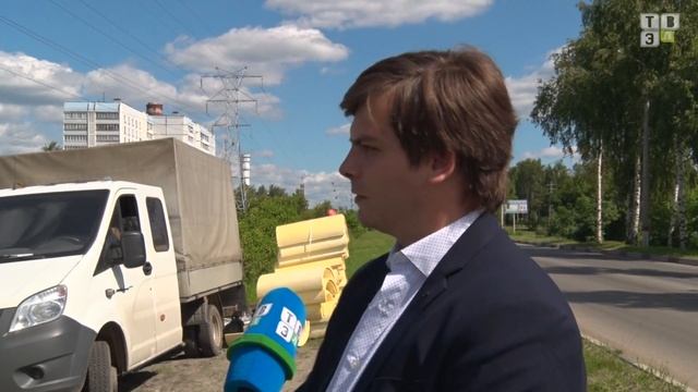 ТВЭл - Главный инженер ТСК Мосэнерго о ремонте трубопровода (03.07.17)