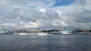 Санкт-Петербург. Репетиция Военно-морского парада.