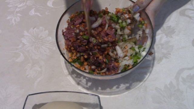 Манты Китайские с Рубленым Мясом и Овощами.