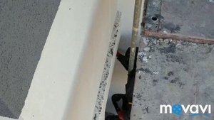 Силикатно-силиконовая декоративная штукатурка Основит Шуба, нанесение полутёрком, пластиковой тёрко