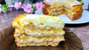 Просто смешайте все ингредиенты и пирог готов. Пирог "Минутка". Идеально для чаепития!