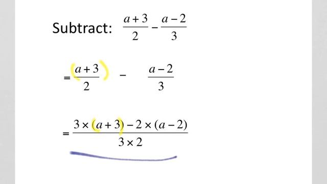 How to Add and Subtract Algebraic fractions смотреть онлайн