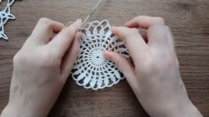 Красавица салфетка. МК часть 1. Openwork crochet napkin.